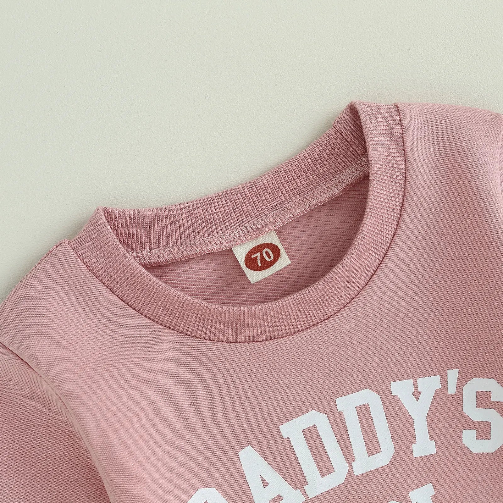 Citgeett Autumn Toddler Baby Girls Outfit Letters Print Long Sleeve Crew Neck Sweatshirt Elastic Waist Pants Fall Clothes