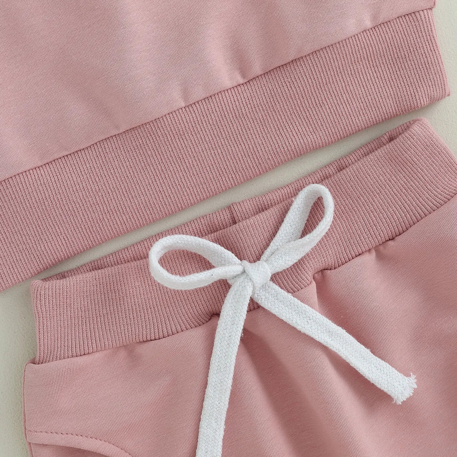 Citgeett Autumn Toddler Baby Girls Outfit Letters Print Long Sleeve Crew Neck Sweatshirt Elastic Waist Pants Fall Clothes