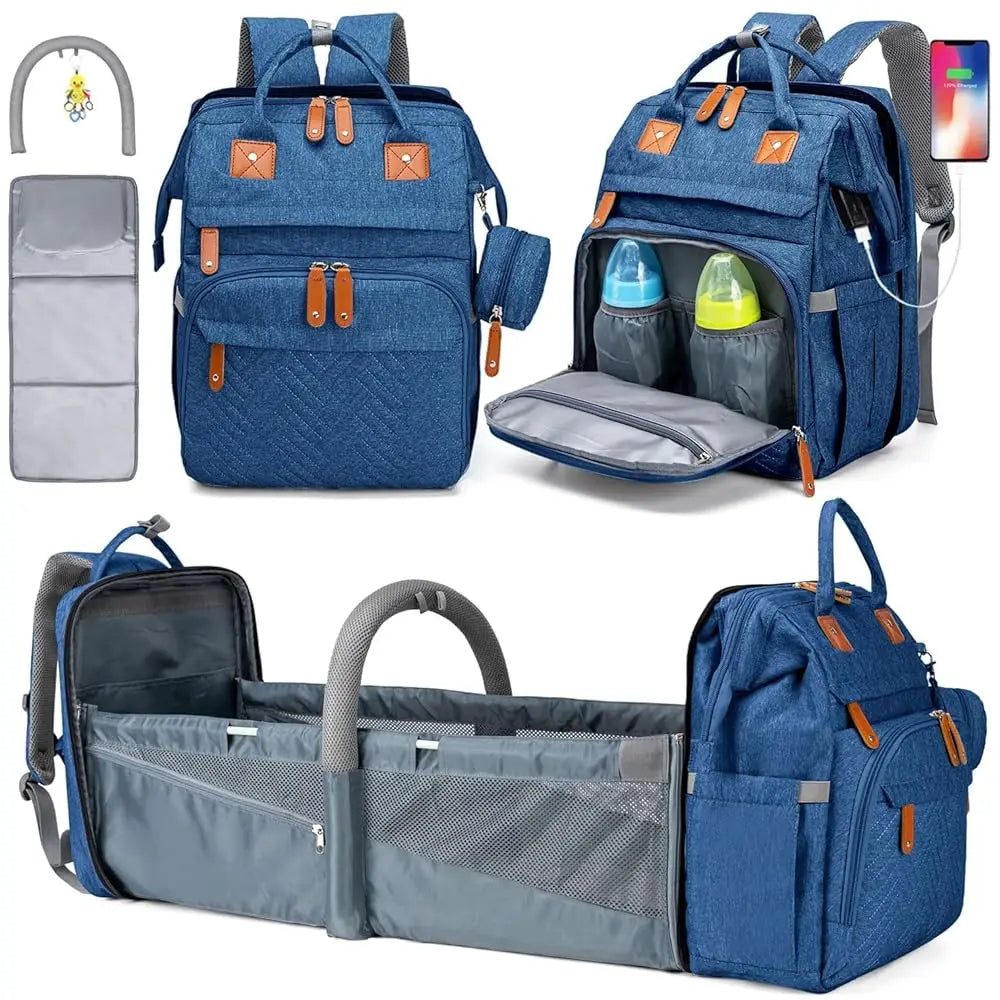 Large Capacity Baby Diaper Bag Backpack with Changing Pad