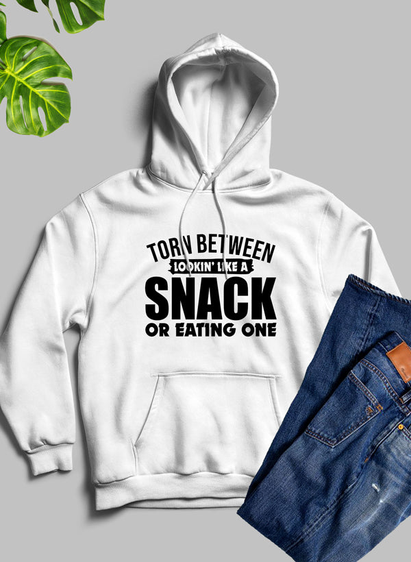 Torn Between Lookin Like A Snack Women's Graphic Hoodie
