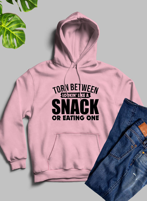 Torn Between Lookin Like A Snack Women's Graphic Hoodie