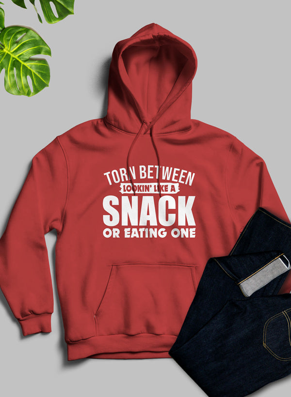 Torn Between Lookin Like A Snack Women's Graphic Hoodie