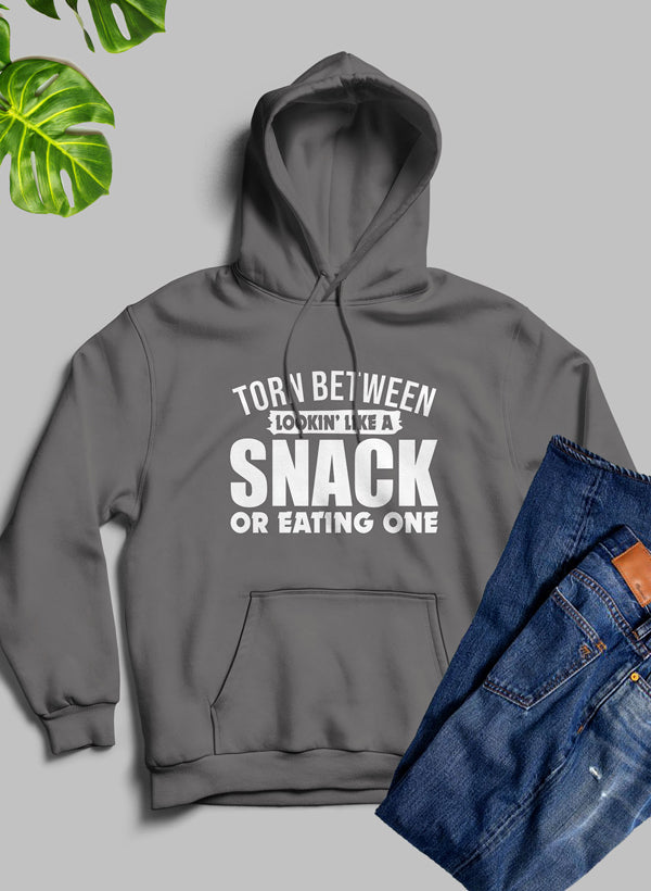 Torn Between Lookin Like A Snack Women's Graphic Hoodie
