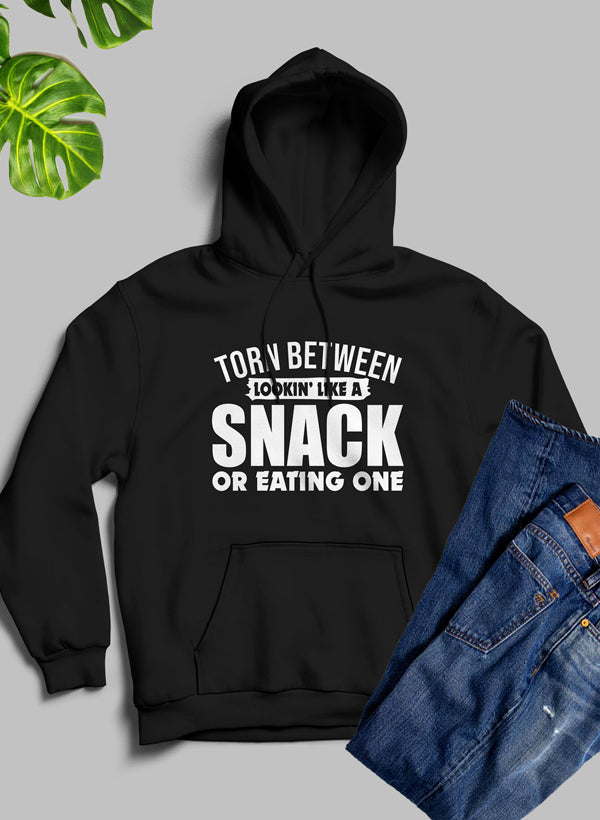 Torn Between Lookin Like A Snack Women's Graphic Hoodie