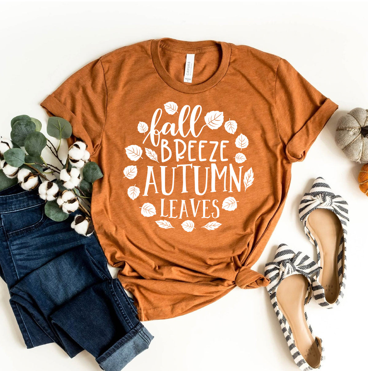 Fall Breeze Autumn Leaves Women's Graphic T-Shirt