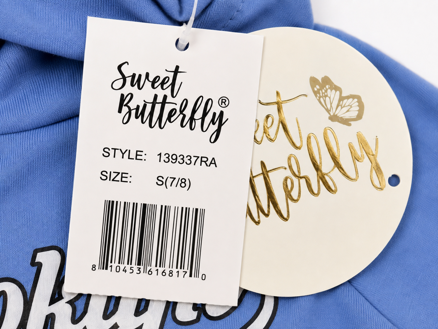 Sweet Butterfly Girls 2-Piece Plaid Dress Set, Size 7/8
